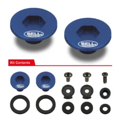 Kit Visserie BELL Pour Visières SE07 Bleu